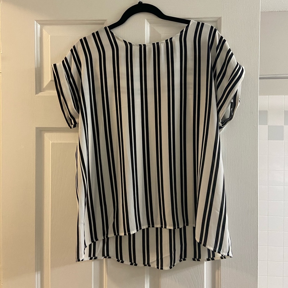 Black and White Stripped Blouse